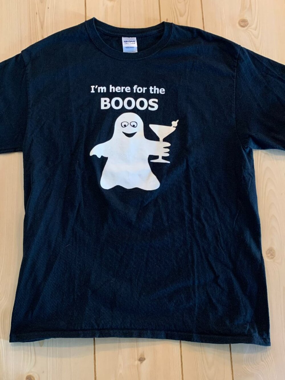 Halloween Ghost Spooky Scary Creepy Cute Funny Comical Holiday Boo T-Shirt L